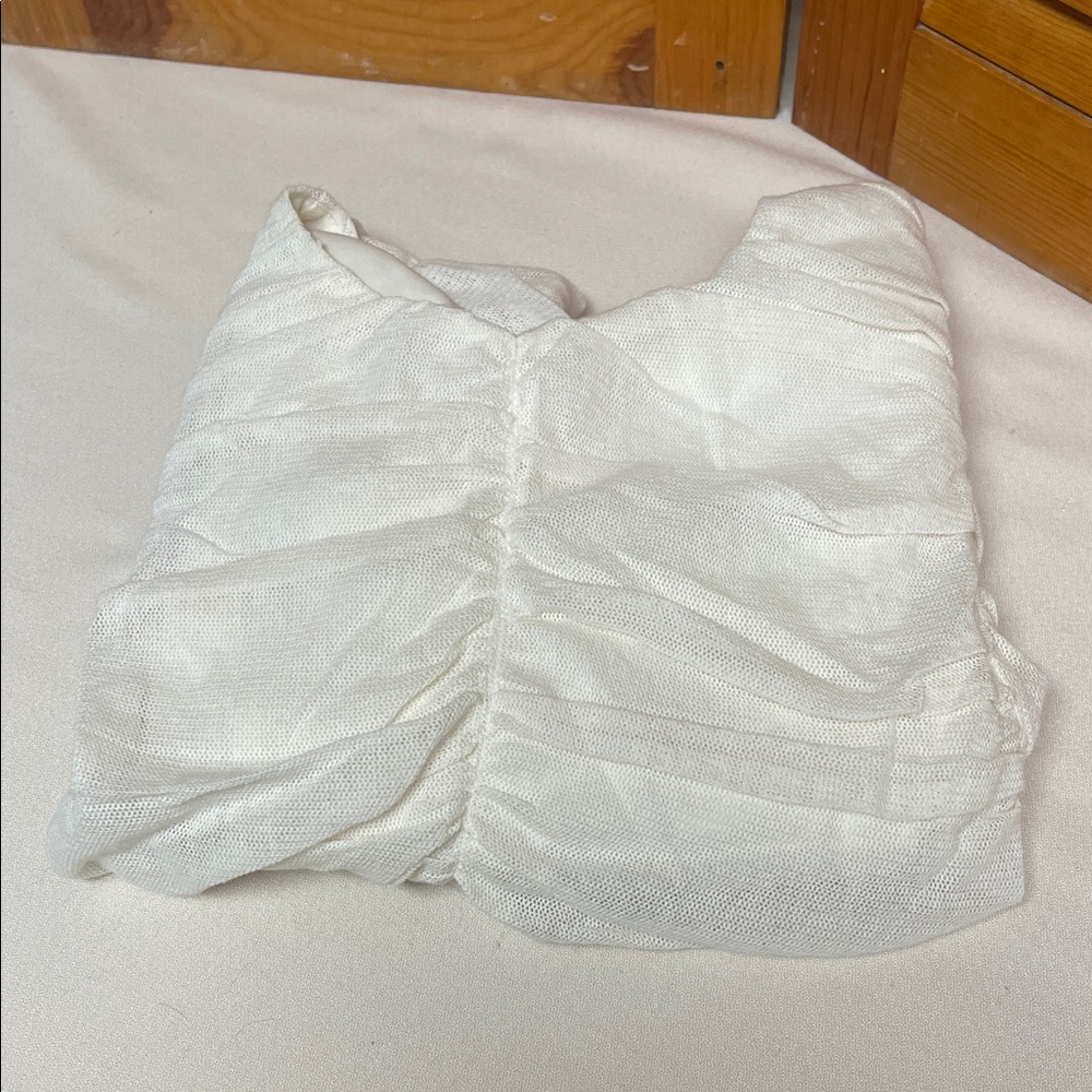 Mango Ivory Ruched Blouse - Picture 13 of 13